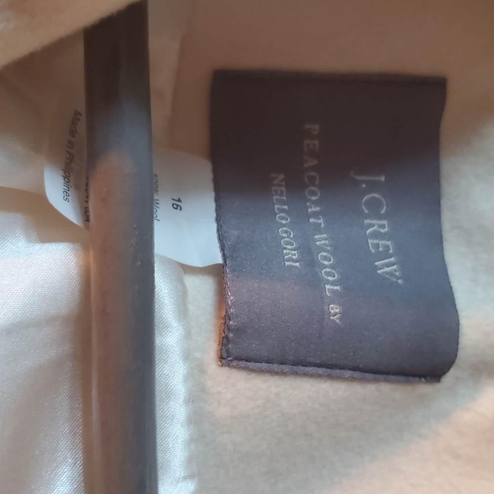 J CREW NELLO GORI WOOL PEACOAT NWOT SIZE 16 - Picture 3 of 6